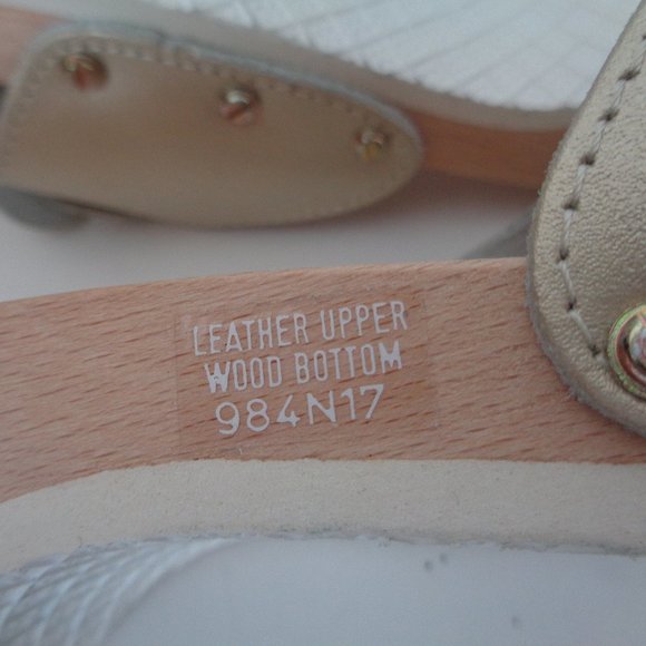 DR SCHOLL'S US 6M Light Gold classic exercise Sandals Shoes made in ItALY!  NEW - Picture 8 of 8